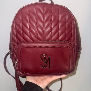 Steve Madden mini Burgundy Backpack